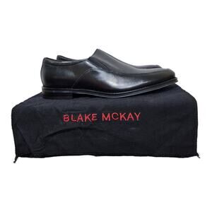 Blake McKay M1 Black Leather Slip-On Dress Loafers Men’s Size 8.5